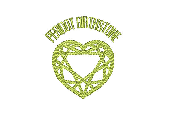 Download Peridot Birthstone Faceted Heart - Faceted heart Collection
