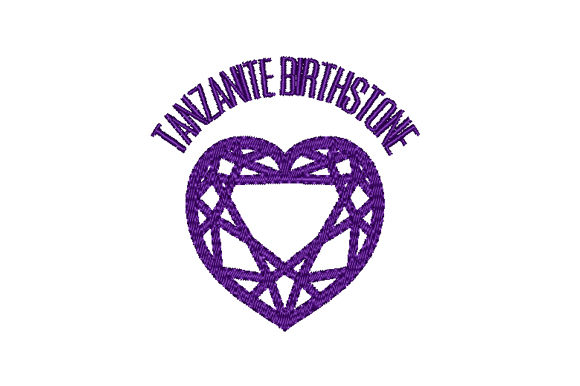 Download Tanzanite Birthstone Faceted Heart - Faceted heart Collection