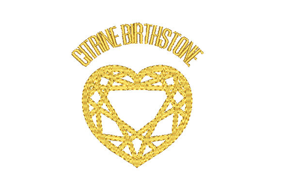 Download Citrine Birthstone Faceted Heart - Faceted heart Collection