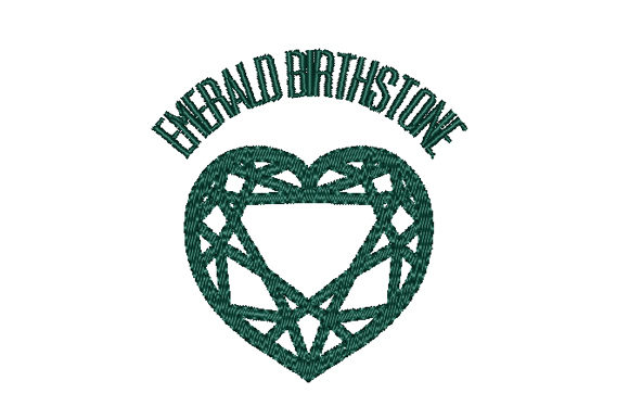 Download Emerald Birthstone Faceted Heart - Faceted heart Collection
