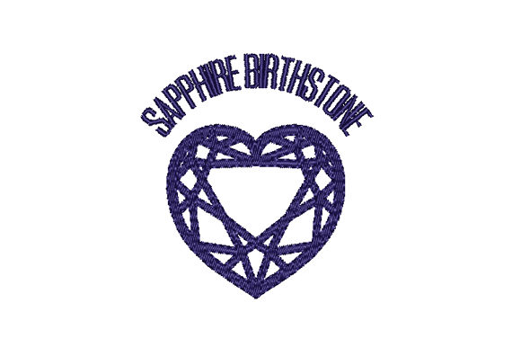 Download Sapphire Birthstone Faceted Heart - Faceted heart Collection