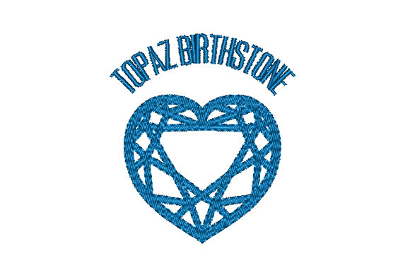 Download Topaz Birthstone Faceted Heart - Faceted heart Collection