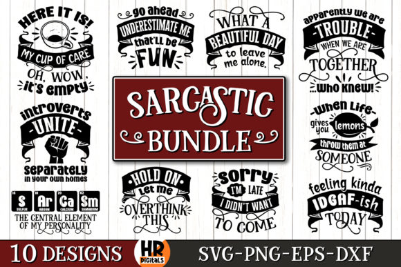 Download Funny Sarcastic Sayings SVG Bundle - Sarcastic Collection
