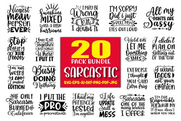 Download Sarcastic SVG Bundle, Funny Svg - Sarcastic Collection