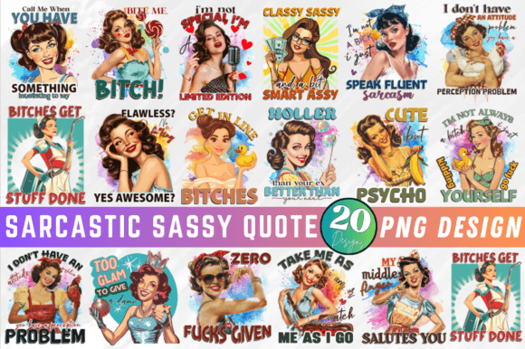 Download Sarcastic Sassy Quote Sublimation Bundle - Sarcastic Collection