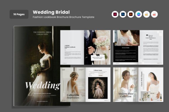 Download Wedding Bridal Fashion Lookbook Brochure - Bridal fashion Collection