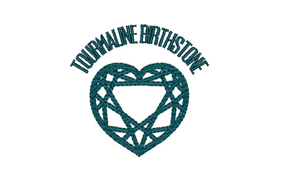 Download Tourmaline Birthstone Faceted Heart - Faceted heart Collection