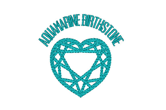 Download Aquamarine Birthstone Faceted Heart - Faceted heart Collection