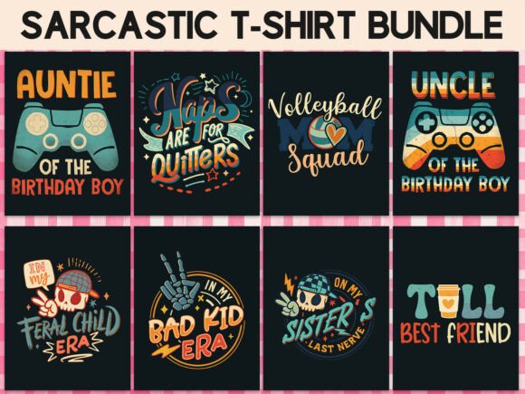 Download Funny Sarcastic T-Shirt PNG Bundle - Sarcastic Collection